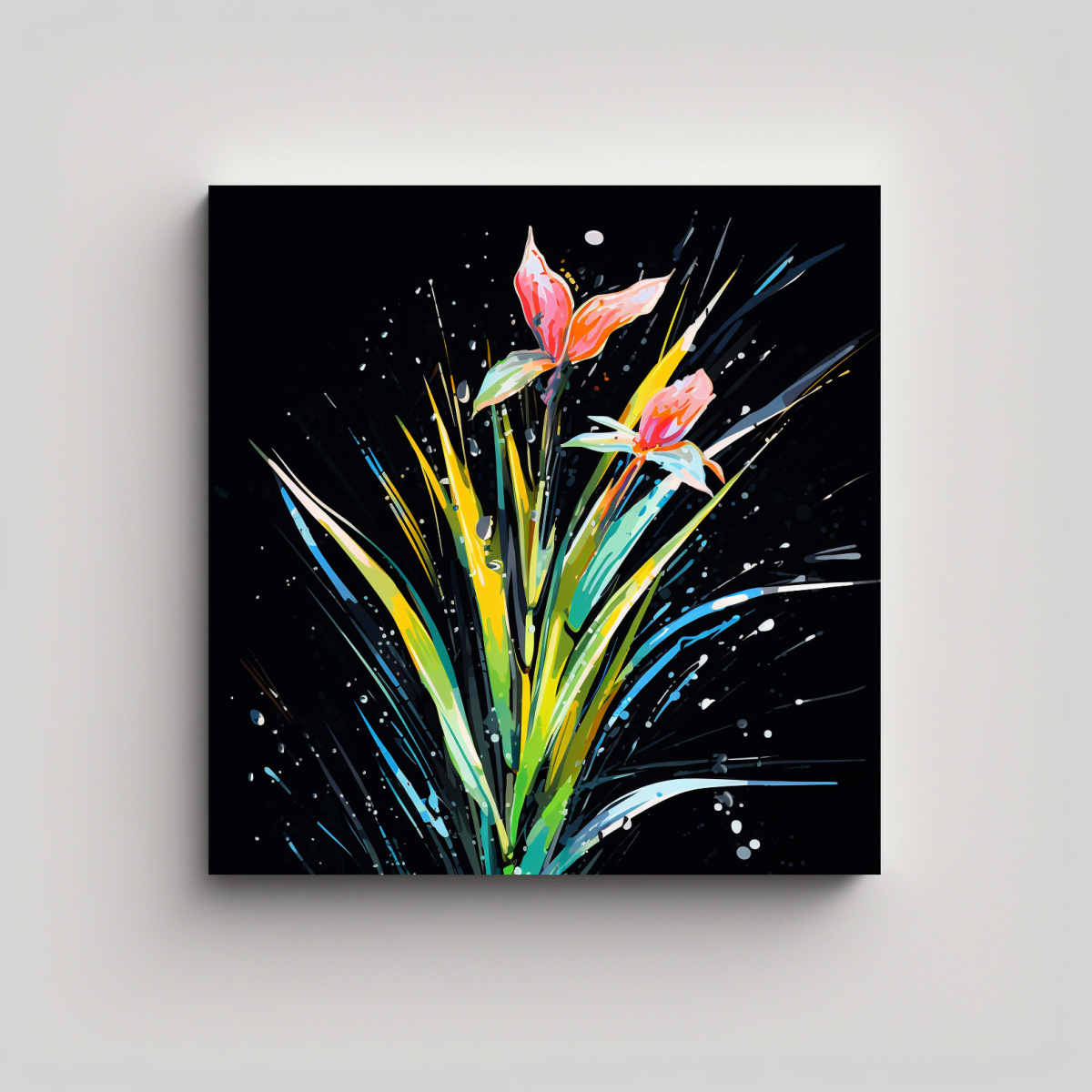CUADRO VANGUARDIA SIMETRÍA HIERBAS DE LIMONCILLO 60X60 CM - 1