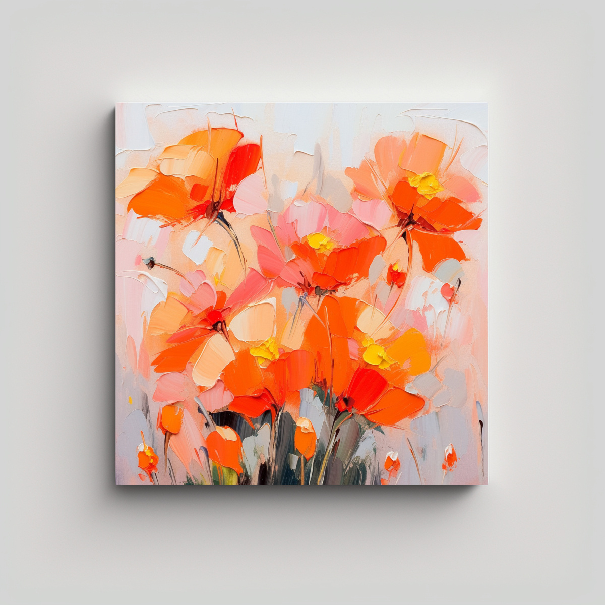 PINTURA EN LIENZO ARTE INSPIRADO EN EL CONCEPTO 100X100 CM - 1