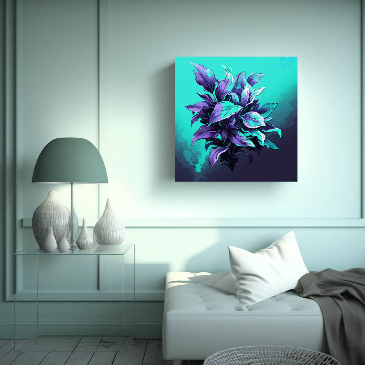 PINTURAS DECORATIVAS DE ARTE TEMA ARMONÍA DE 60X60 CM - 2