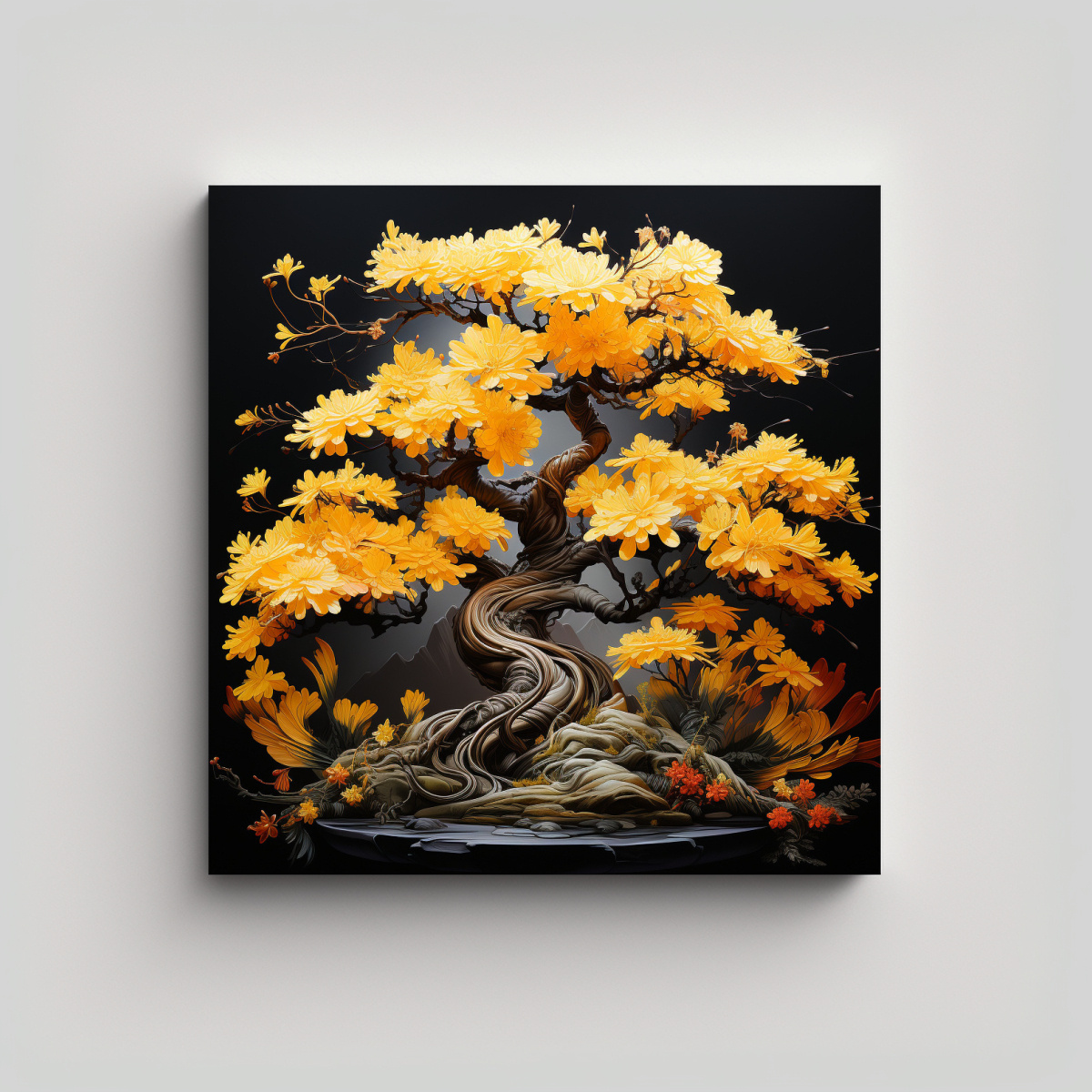 LIENZO EXPRESION MAJESTUOSAS PINTURAS DE 70X70 CM - 1