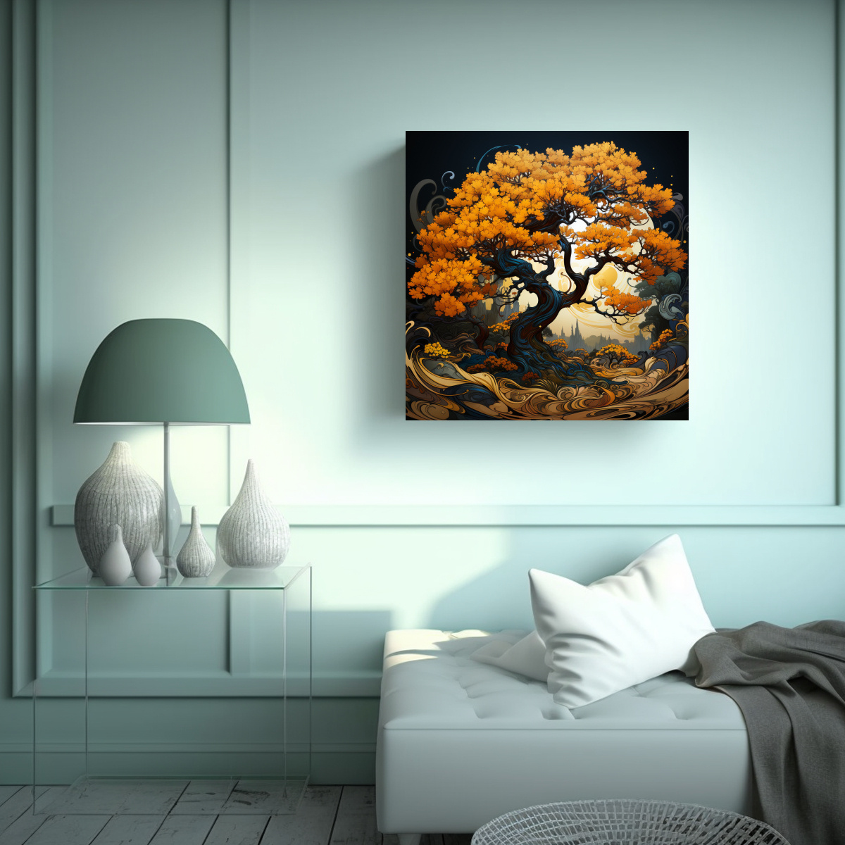 PINTURAS DECORATIVAS DE MOVIMIENTO ARTÍSTICO 60X60 CM - 2