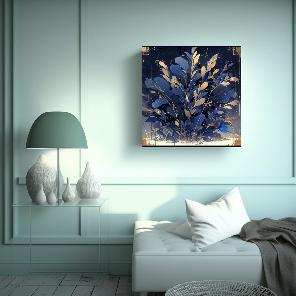 PINTURA DE DECORACIÓN EN ESTILO NEONOIR CON 30X30 CM - 2