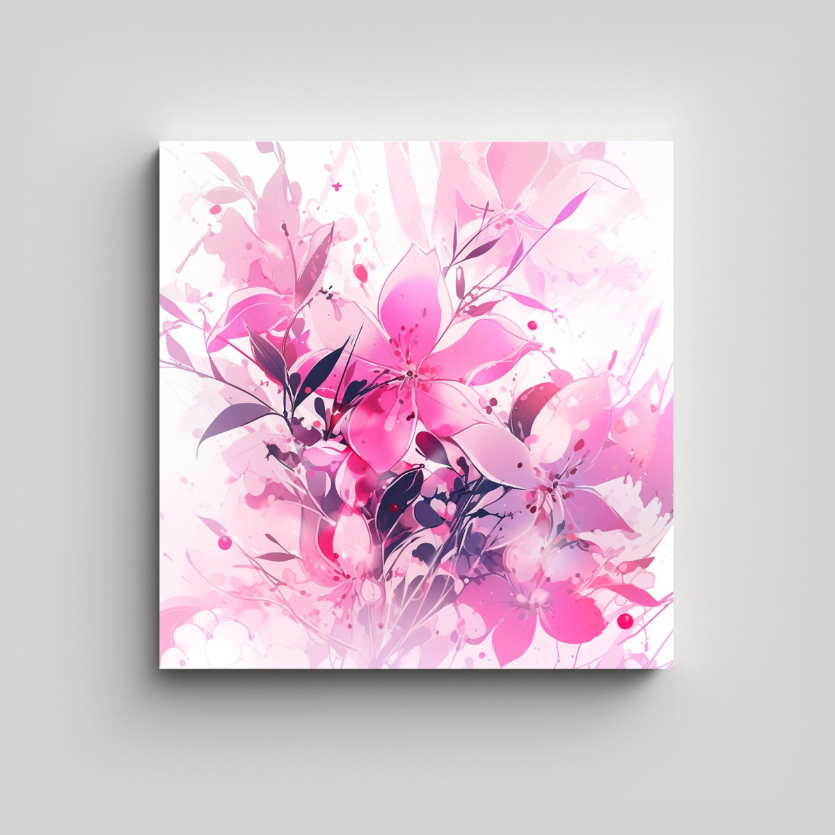 TELA SUBLIMADA REGALO EN BLANCO Y ROSA CON 40X40 CM - 1