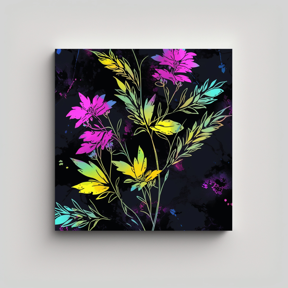 PINTURAS DECORATIVAS NEONOIR CON COLORES 60X60 CM - 1
