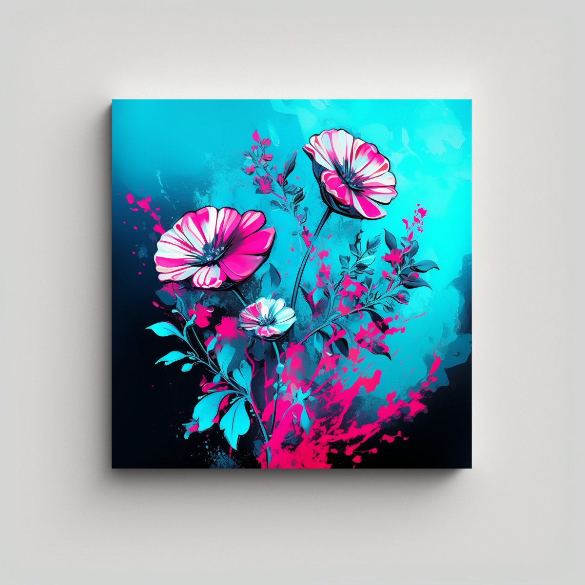 LIENZO TONOS INSPIRACIÓN CILANTRO HIERBAS EN 40X40 CM - 1