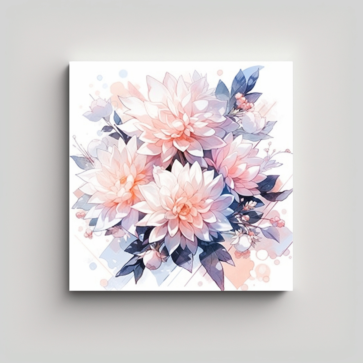 CUADRO DE DORMITORIO CON IMAGEN ABSTRACTA DE 30X30 CM - 1