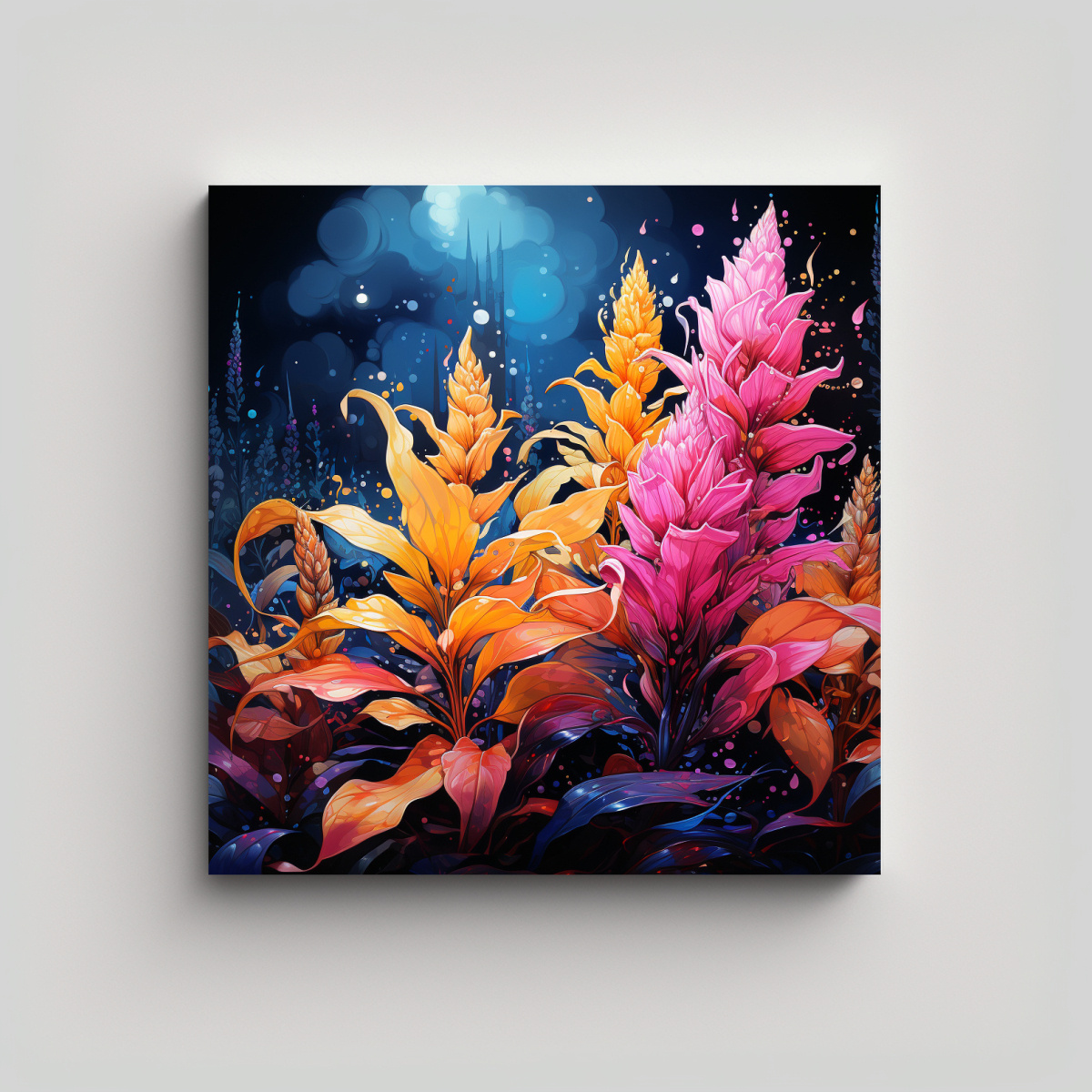 PINTURA LIENZO ACUARELA PROTAGONISMO QUINOA 70X70 CM - 1