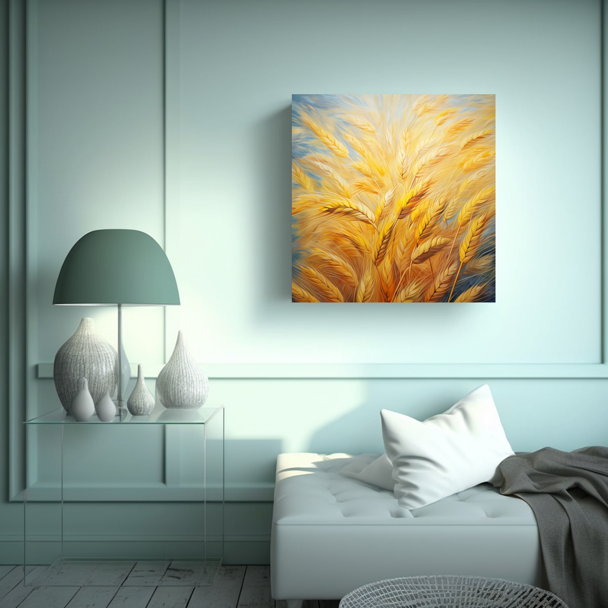 PINTURA ABSTRACTA DETALLADA EN ESTILO DE ÓLEO DE 40X40 CM - 2