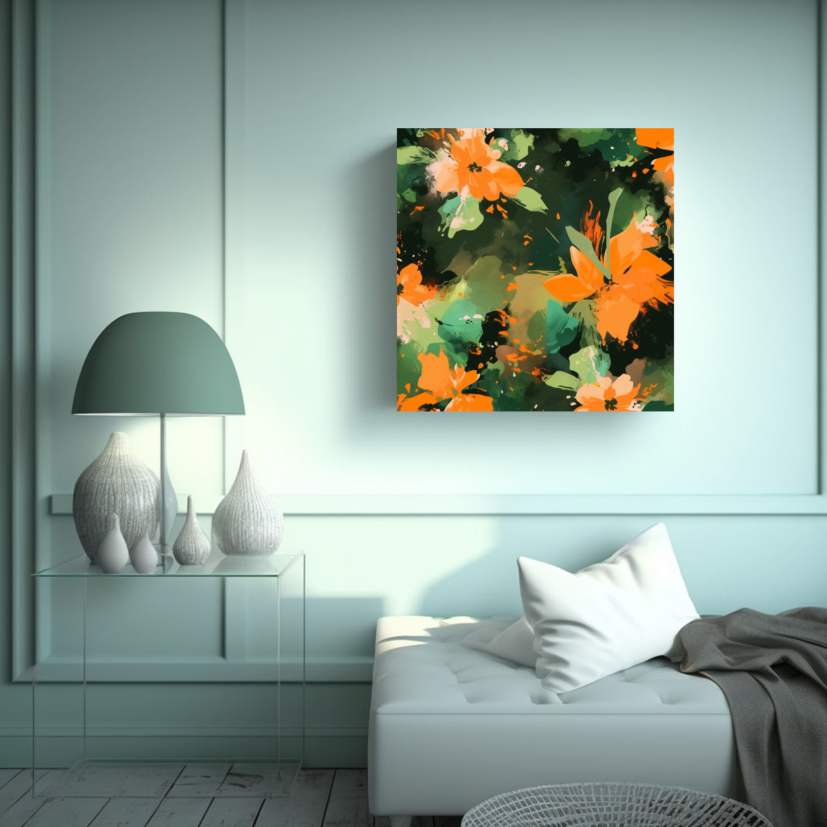 PINTURAS DECORATIVAS DE ESTILO VINTAGE 50X50 CM - 2