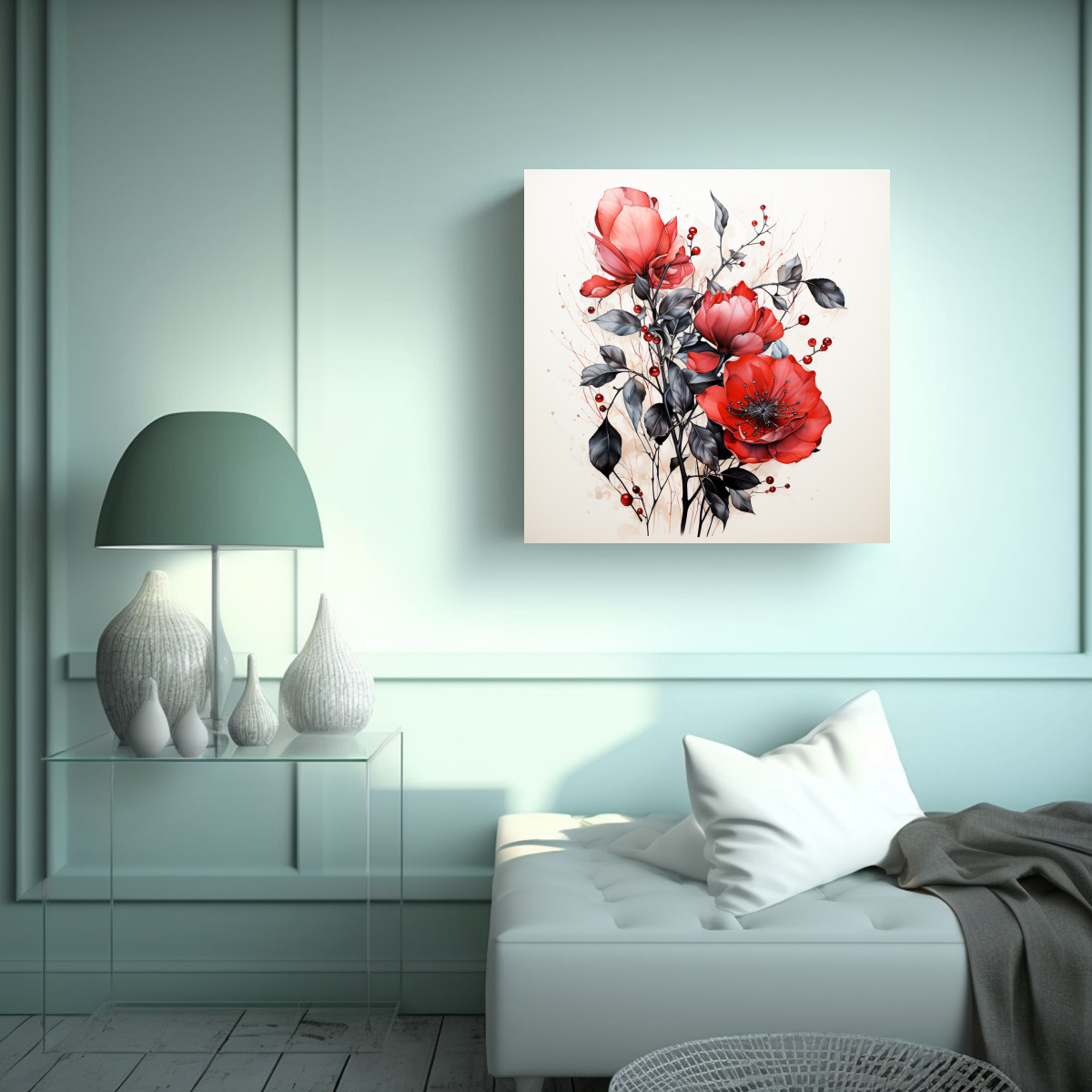PINTURAS DECORATIVAS DE DISEÑO LUMINOSO CON 70X70 CM - 2