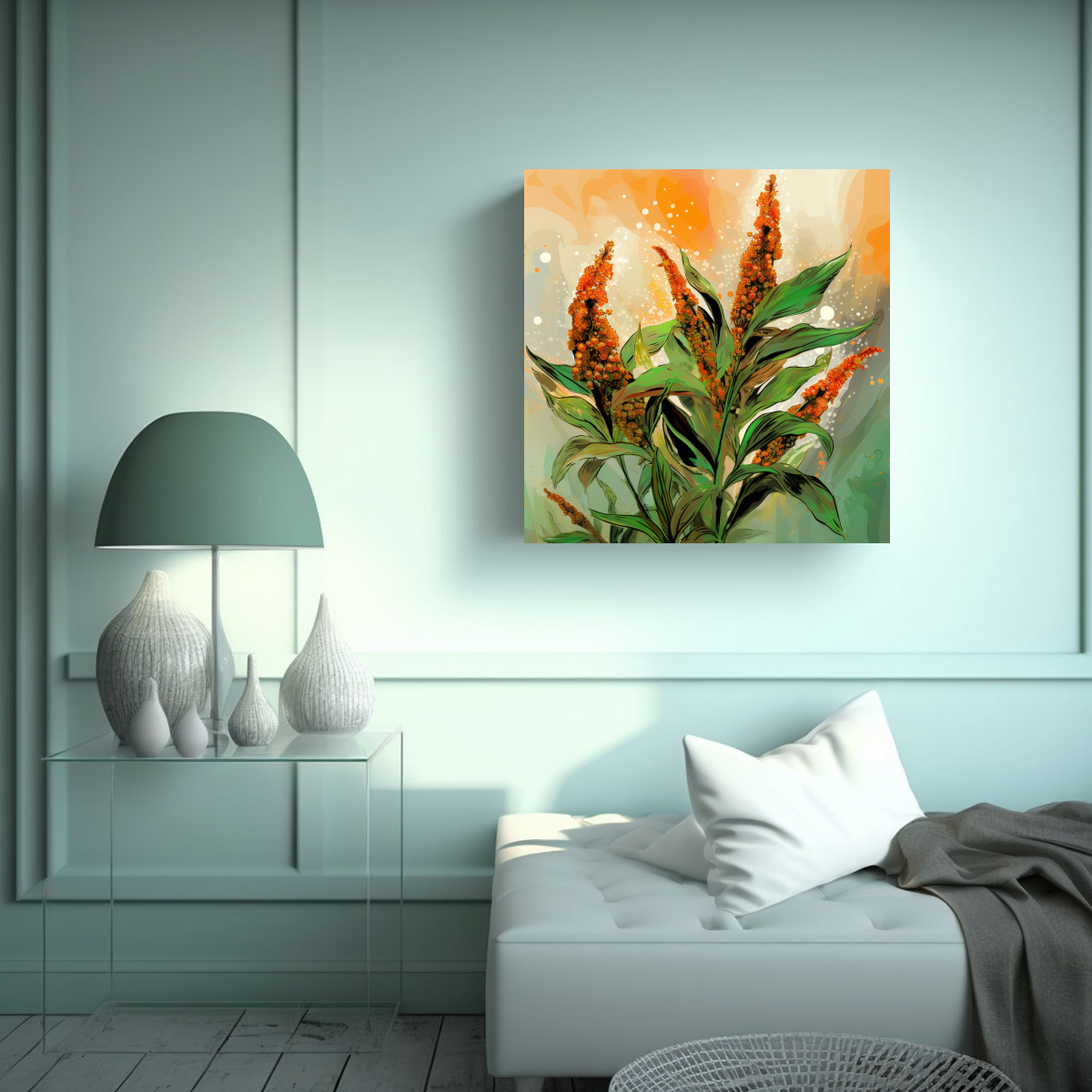 CUADROS DECORATIVOS CON LÍNEAS FINAS DE COLORES 100X100 CM - 2