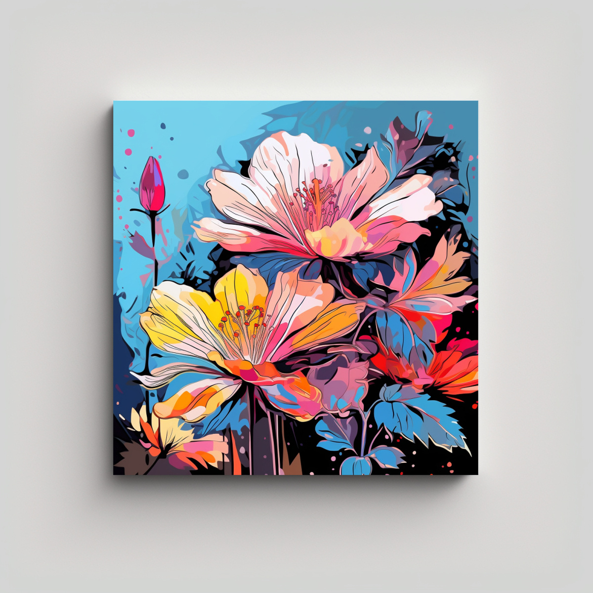 PINTURAS DECORATIVAS ESTILO MEDIO: FORMA 80X80 CM - 1