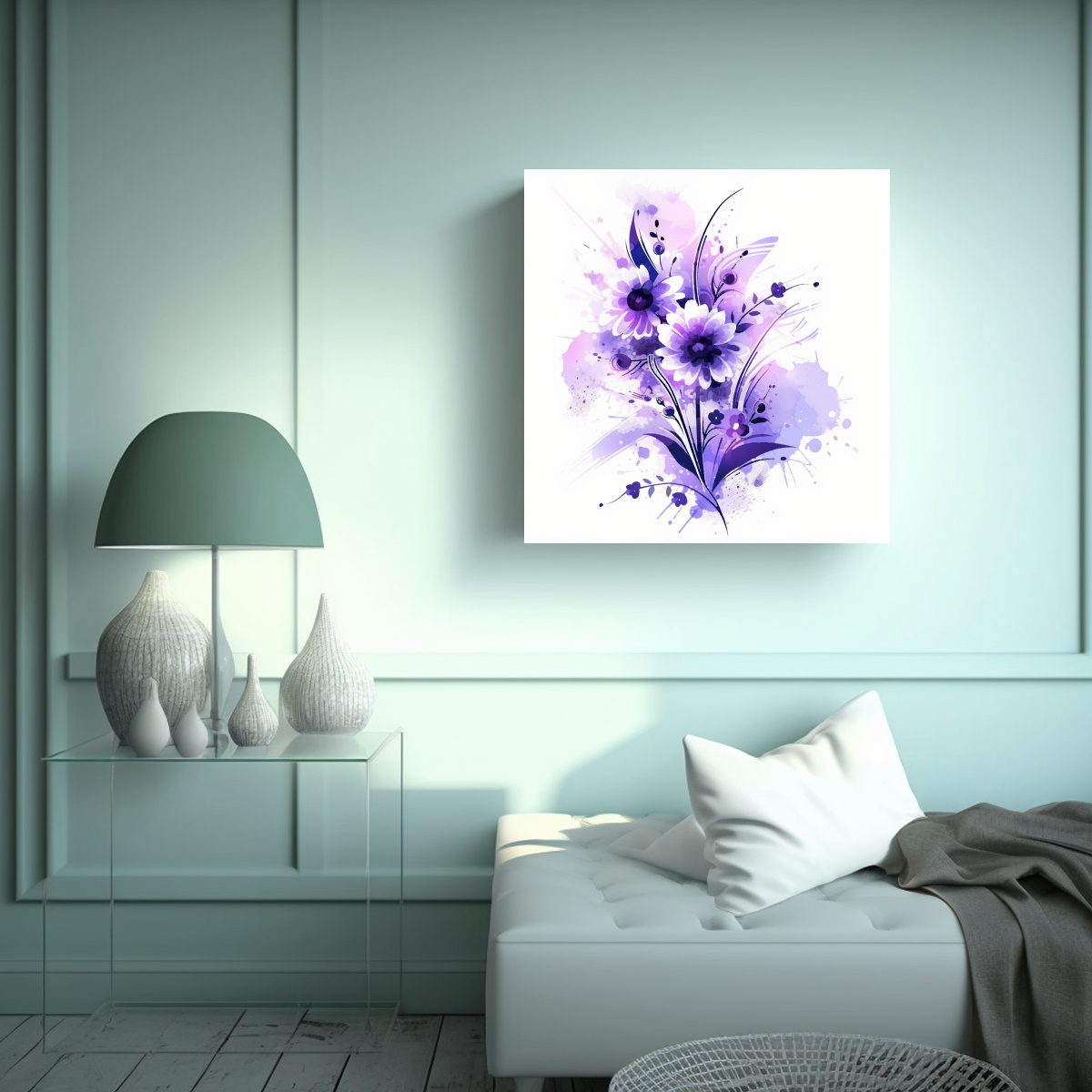 PINTURAS DE DECORACIÓN CON ATMÓSFERA NEONOIR EN 80X80 CM - 2