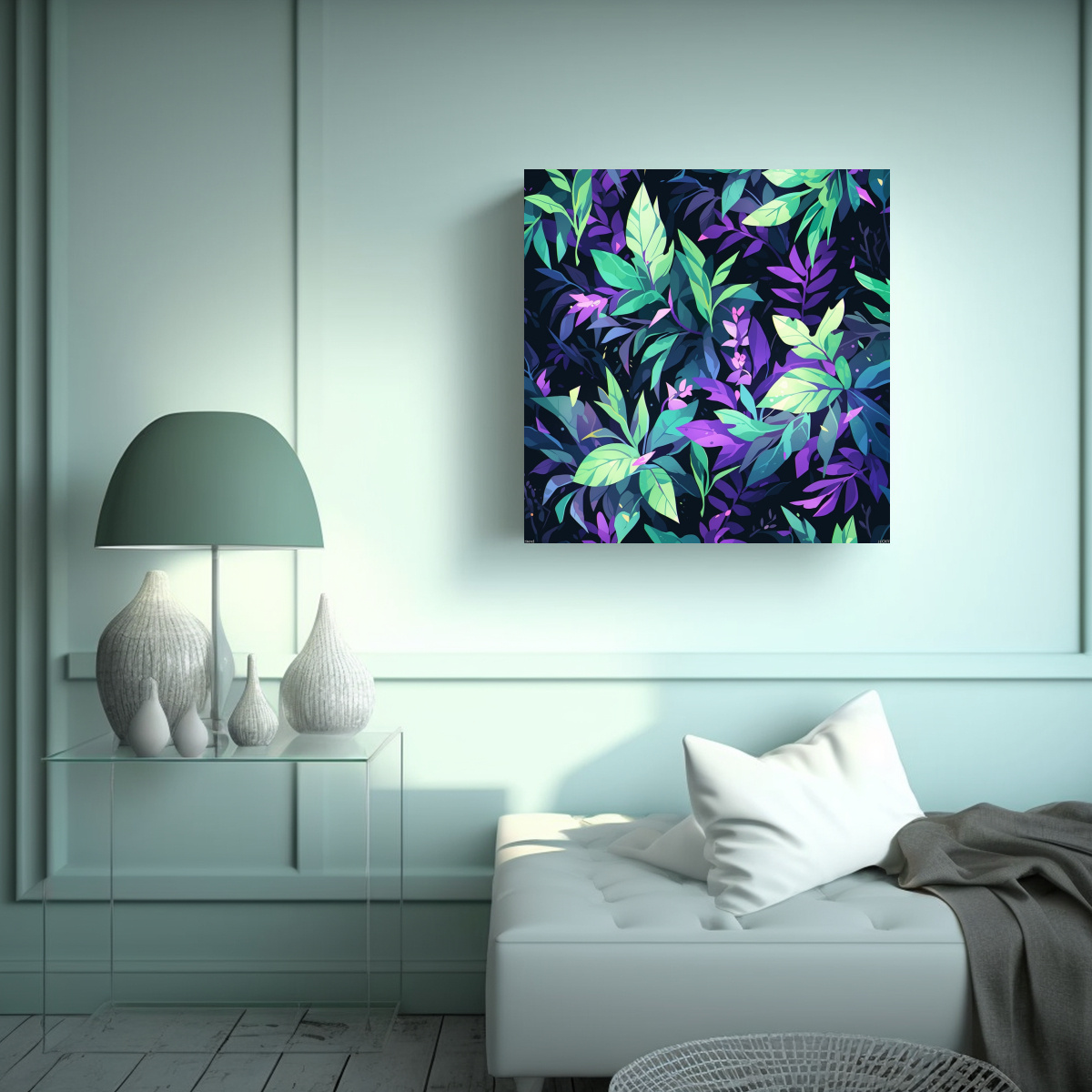 PINTURAS DECORATIVAS INNOVADORAS DE COLORES VERDE 20X20 CM - 2