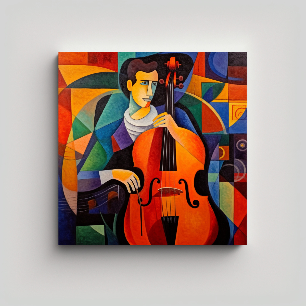 LIENZO TELA TEMA EXCLUSIVO ALMA ABSTRACTA DE UN 90X90 CM - 1