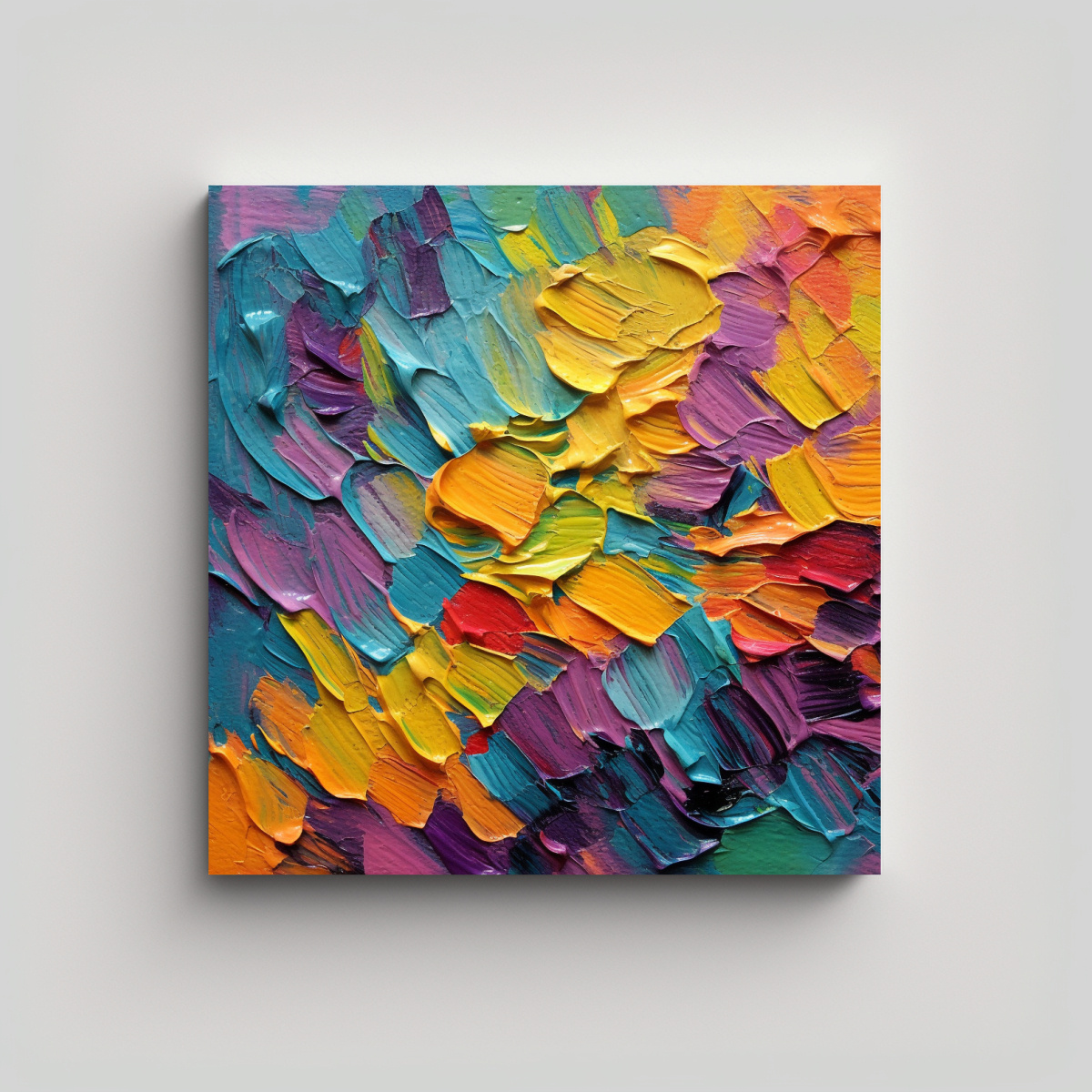 CUADRO CUADRO ABSTRACTA DE TEXTURA PARA 40X40 CM - 1