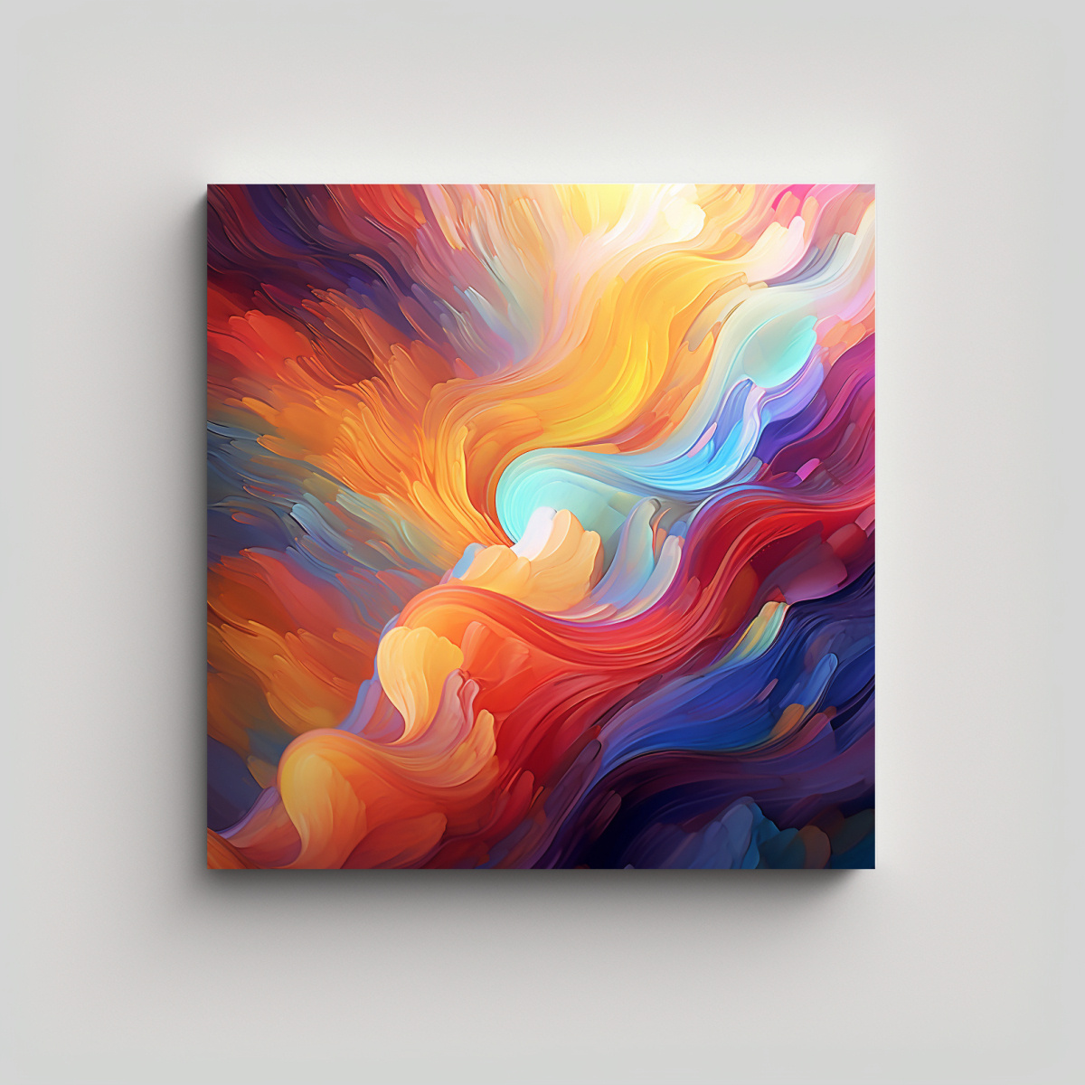 CUADRO DECORATIVO DIGITAL CON HERMOSOS COLORES 90X90 CM - 1