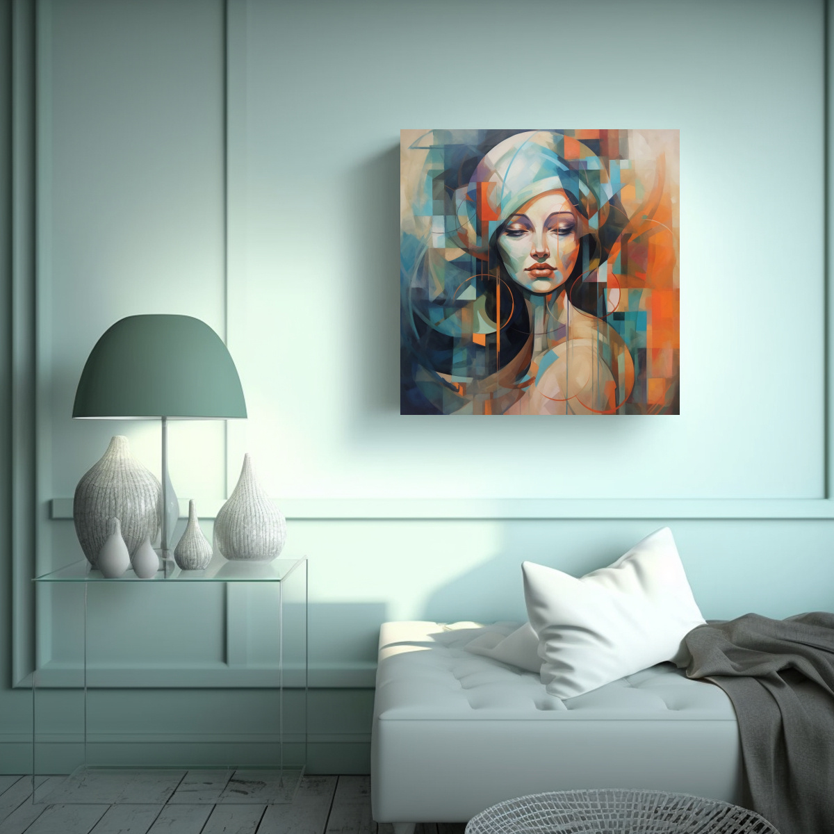 PINTURA DE ARTE DE PARED VANGUARDIA EXCLUSIVA DE 30X30 CM - 2