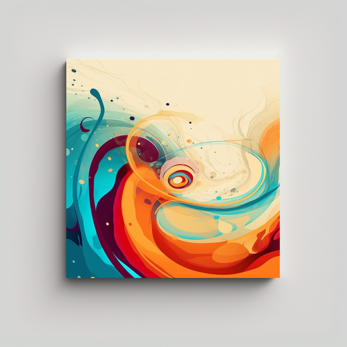 PINTURAS URBANAS DE LIENZO DE ALTA CALIDAD CON 60X60 CM - 1