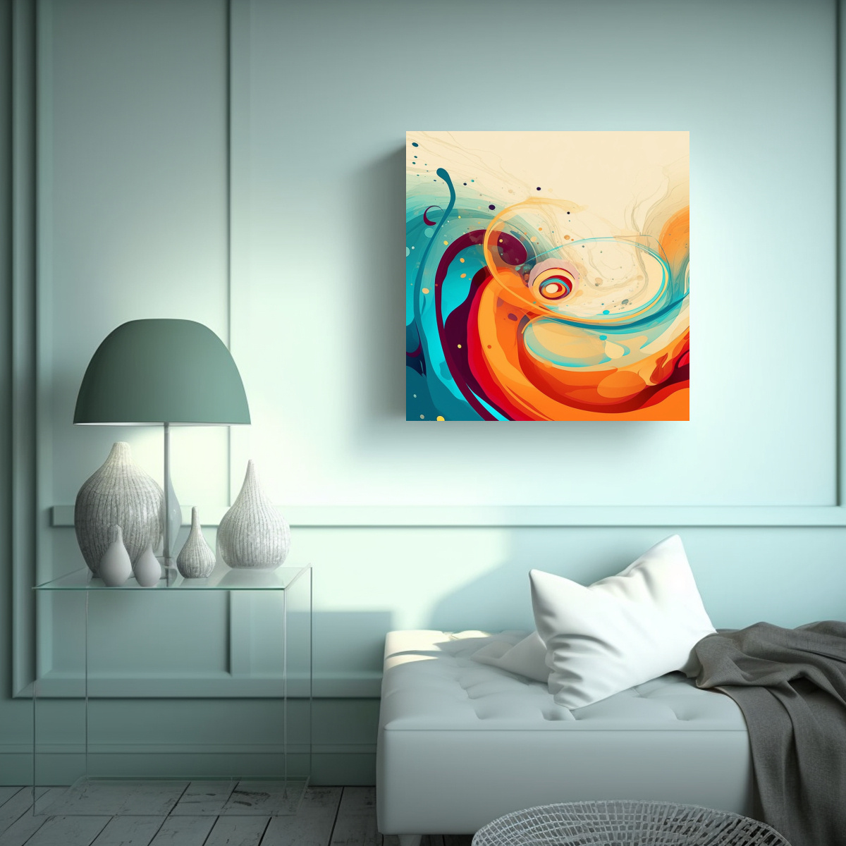 PINTURAS URBANAS DE LIENZO DE ALTA CALIDAD CON 60X60 CM - 2