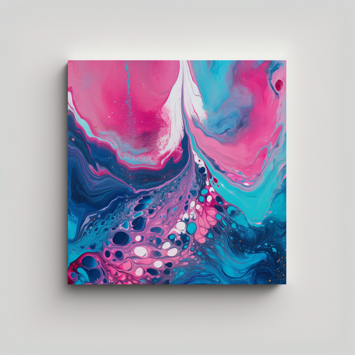 PINTURA ACRÍLICA ARTE DE PARED INSPIRACIÓN VIDA 60X60 CM - 1