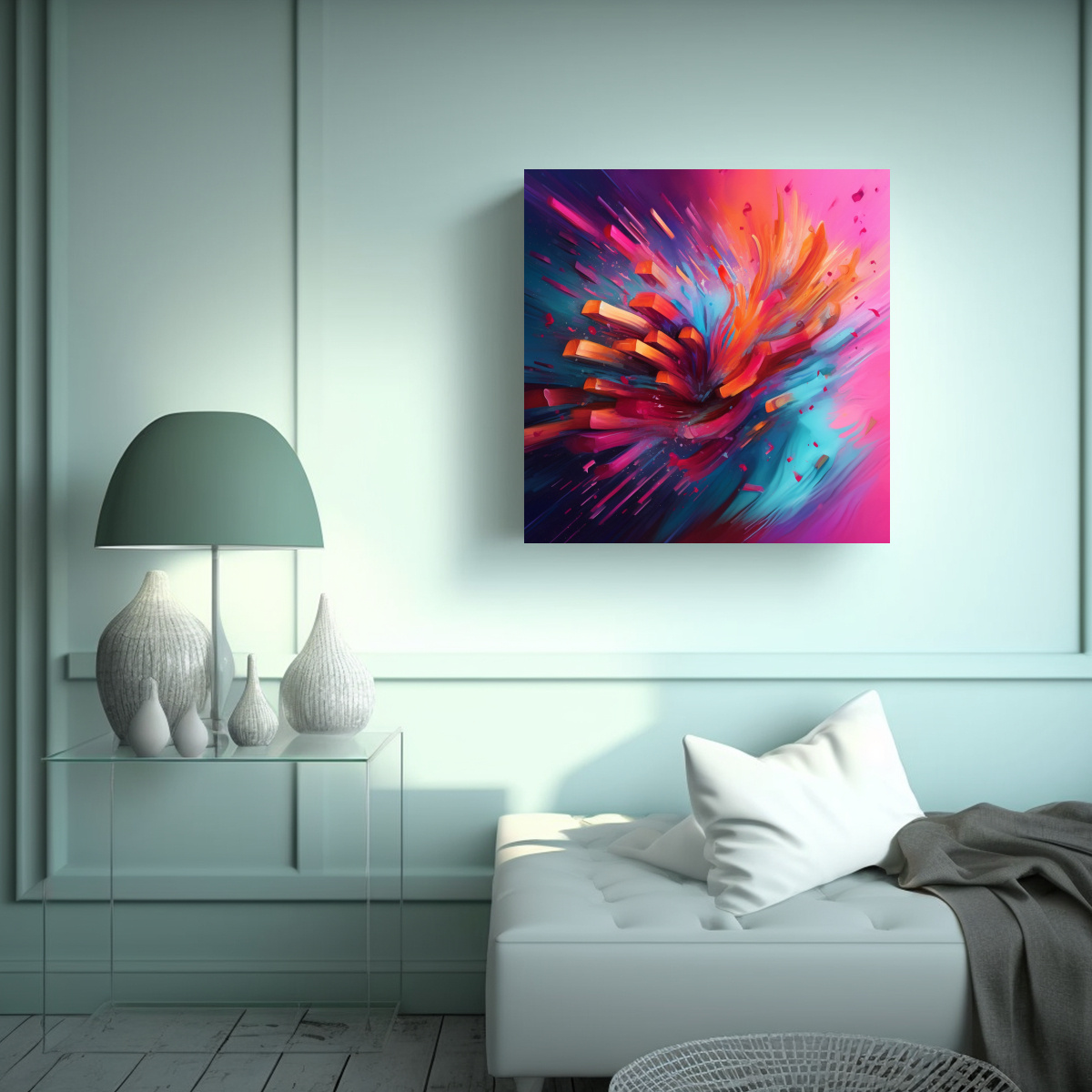 LIENZO DE TELA TELA SUBLIMADA EQUILIBRIO VISUAL 90X90 CM - 2
