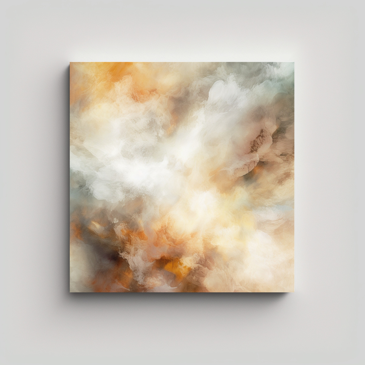 CUADRO DECORATIVO ABSTRACTO CON FONDO NEBULOSO EN 80X80 CM - 1