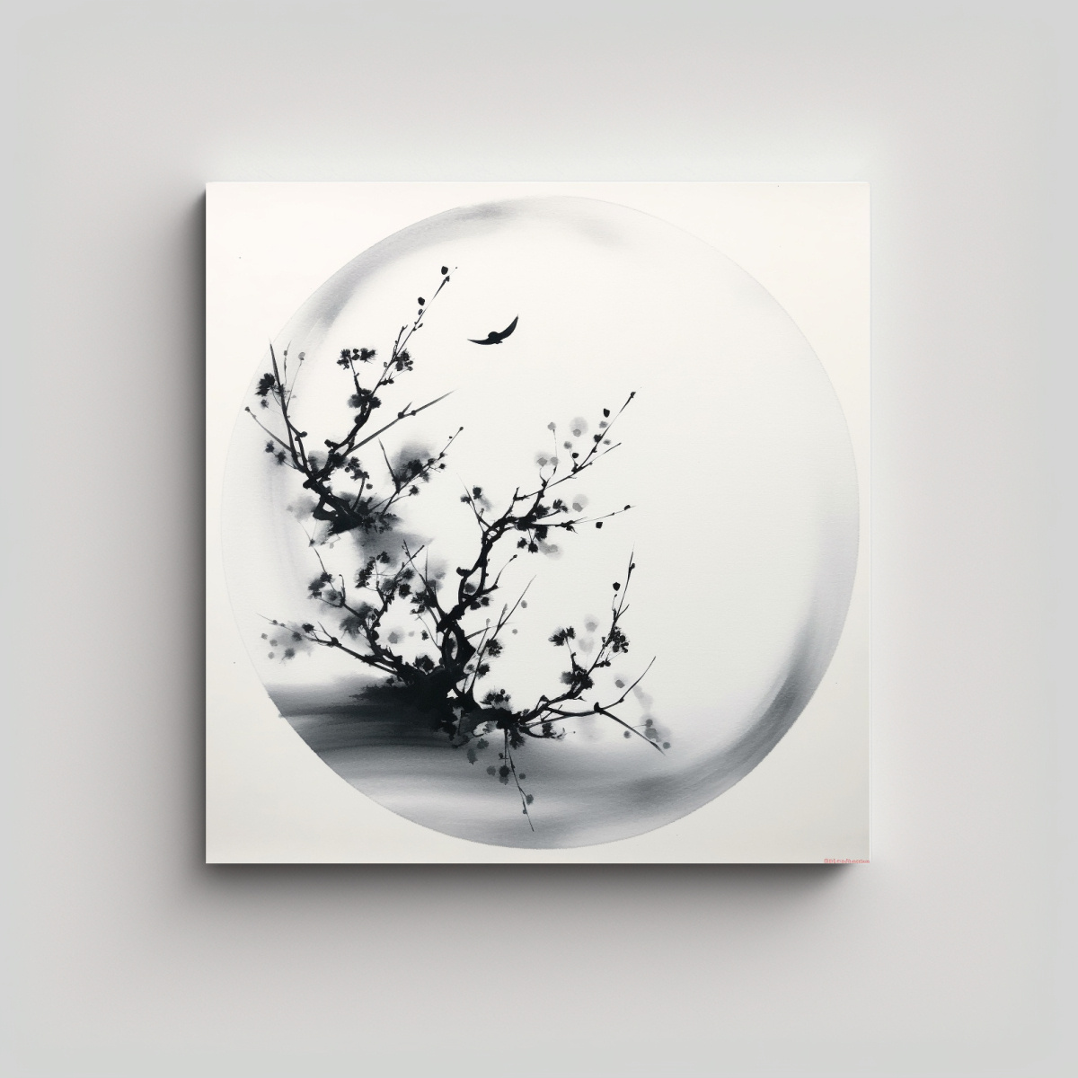 PINTURA CUADRADA DE ARTE CALMA MINIMALISTA CON 60X60 CM - 1