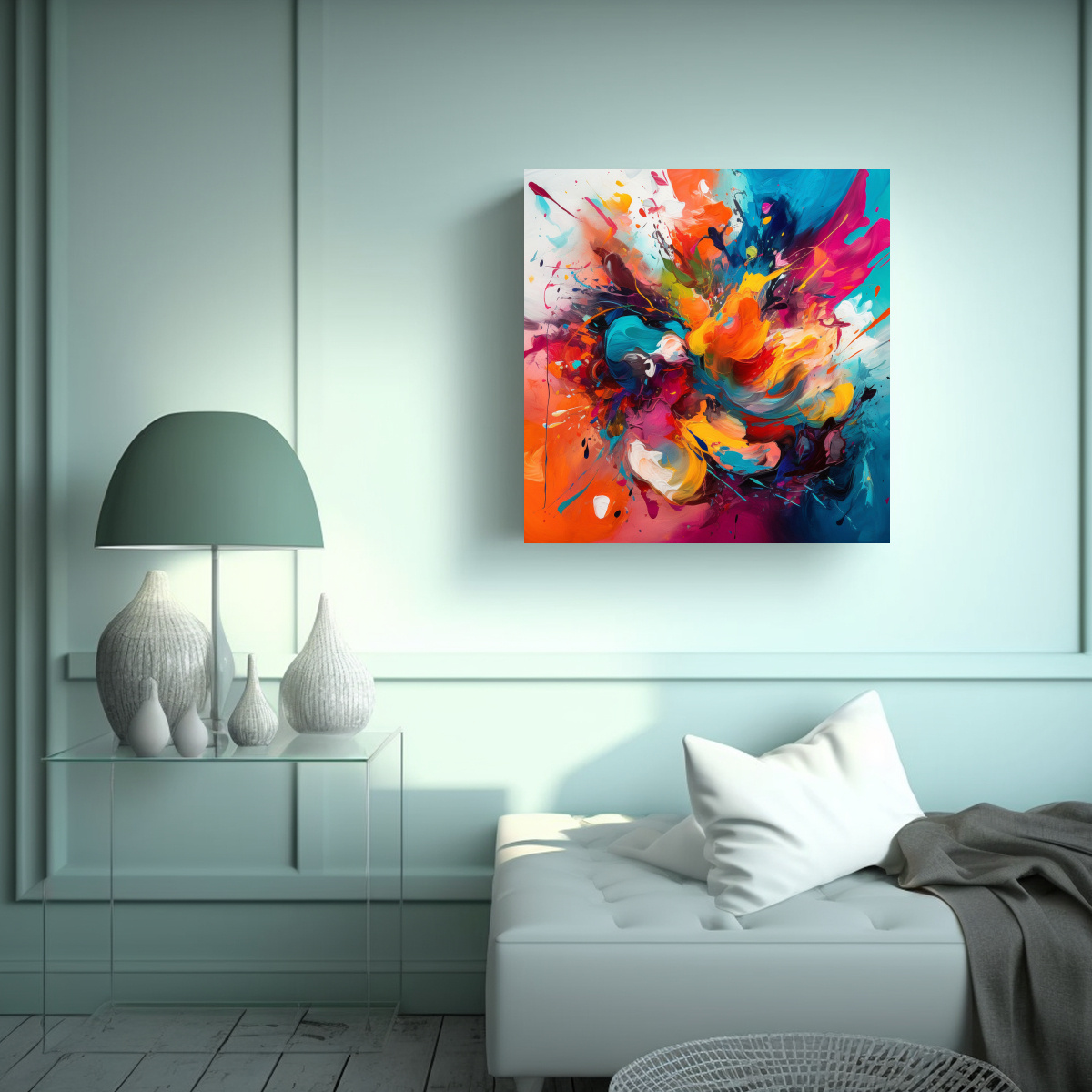 CUADRO INSPIRACIÓN REFINADO: REPRESENTACIÓN 70X70 CM - 2