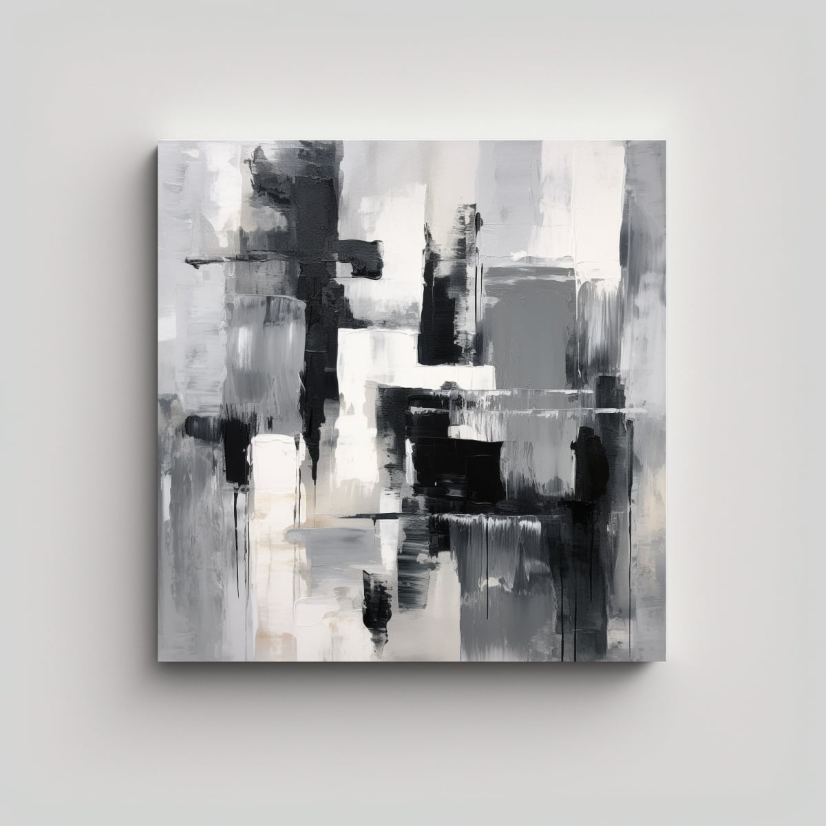 ARTE ABSTRACTO CON PINCELADAS AMPLIAS PARA 20X20 CM - 1