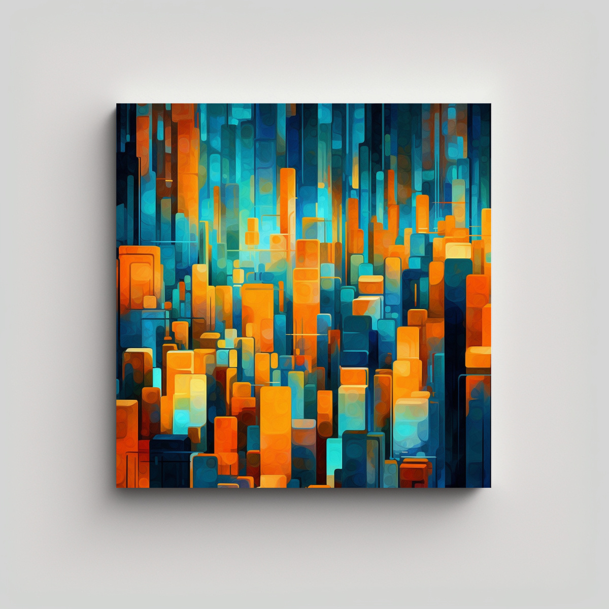 PINTURA DECORATIVA ESTILO SURREALISTA FIBONACCI, 100X100 CM - 1