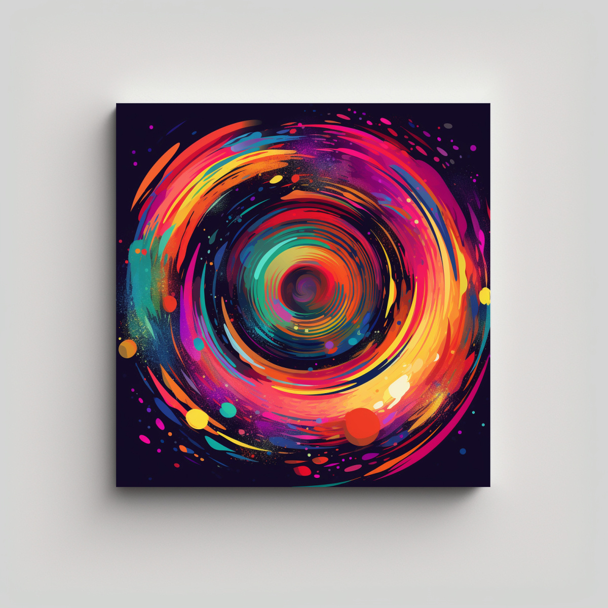 CUADRO ABSTRACTO INSPIRADOR DE CÍRCULO 30X30 CM - 1