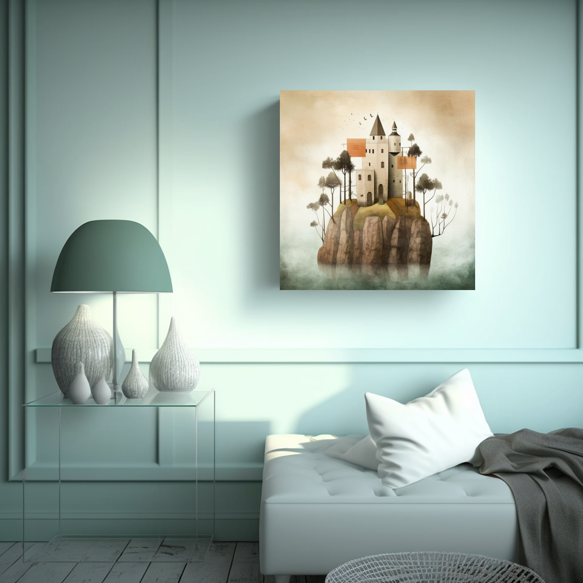 PINTURAS DECORATIVAS DE PICASSO PARA CUARTO CON 70X70 CM - 2