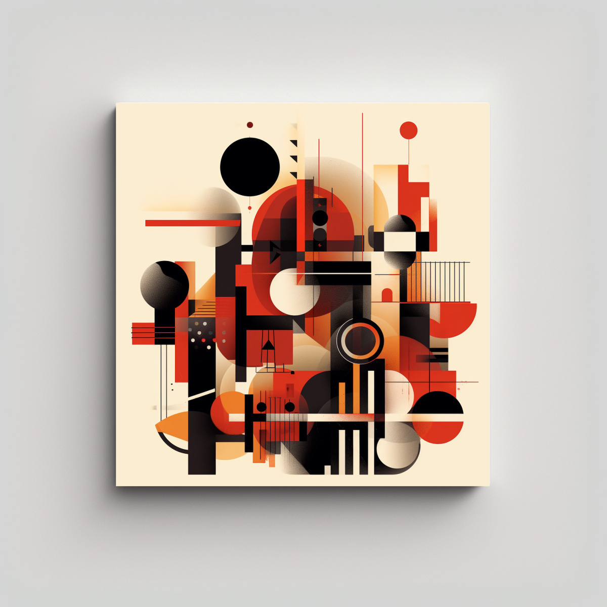 CUADRO MODERNO BRILLANTE EN BASTIDOR CON 80X80 CM - 1