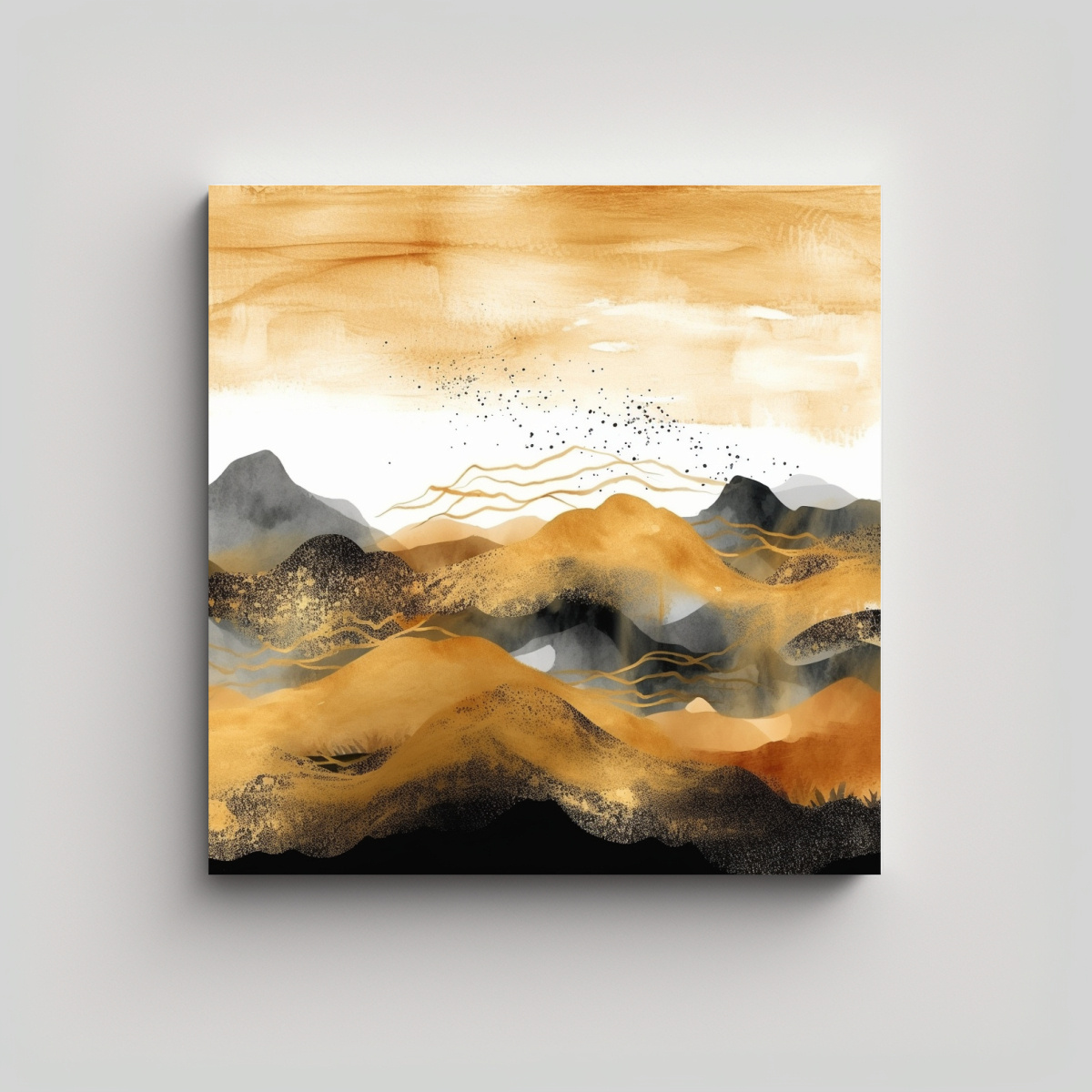 FONDO ARTÍSTICO ABSTRACTO CUADRADO ÚNICO DE 30X30 CM - 1