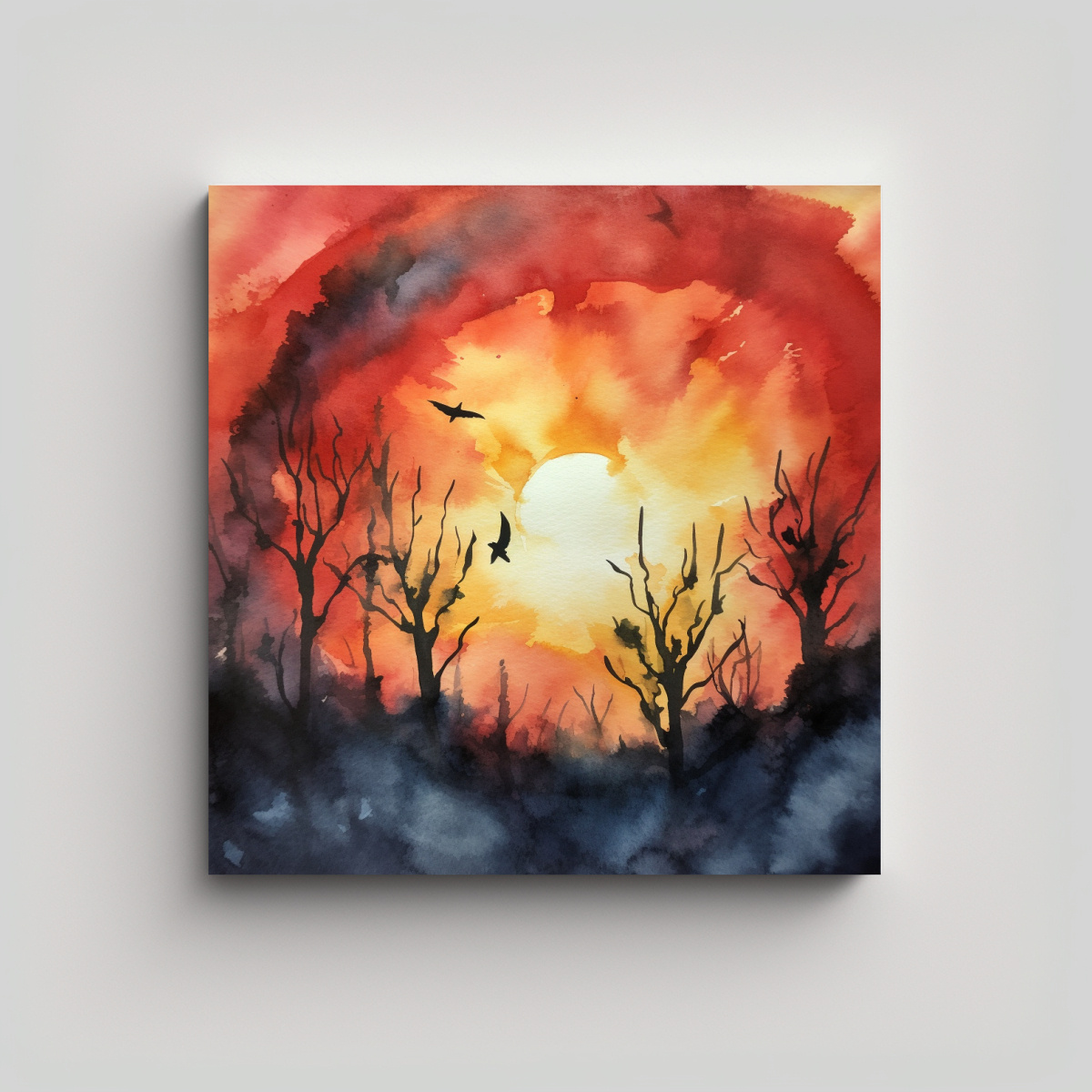 PINTURA EN BASTIDOR CON PATRÓN DE INTENSA 70X70 CM - 1