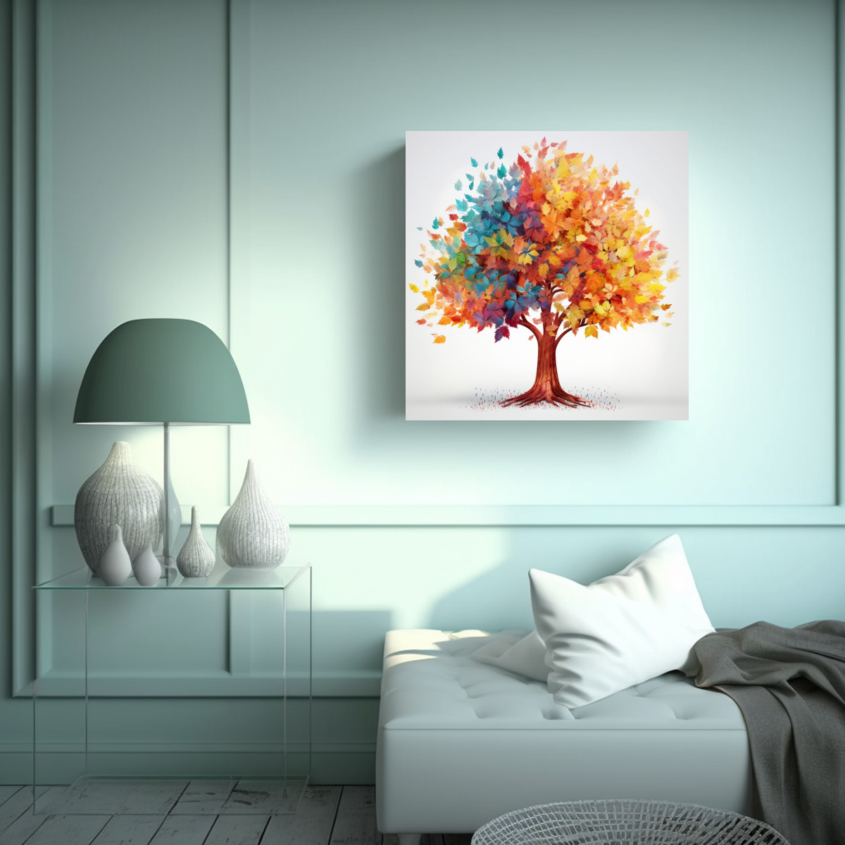 CUADRO MODERNO MINIMALISTA DE CRECIMIENTO 40X40 CM - 2