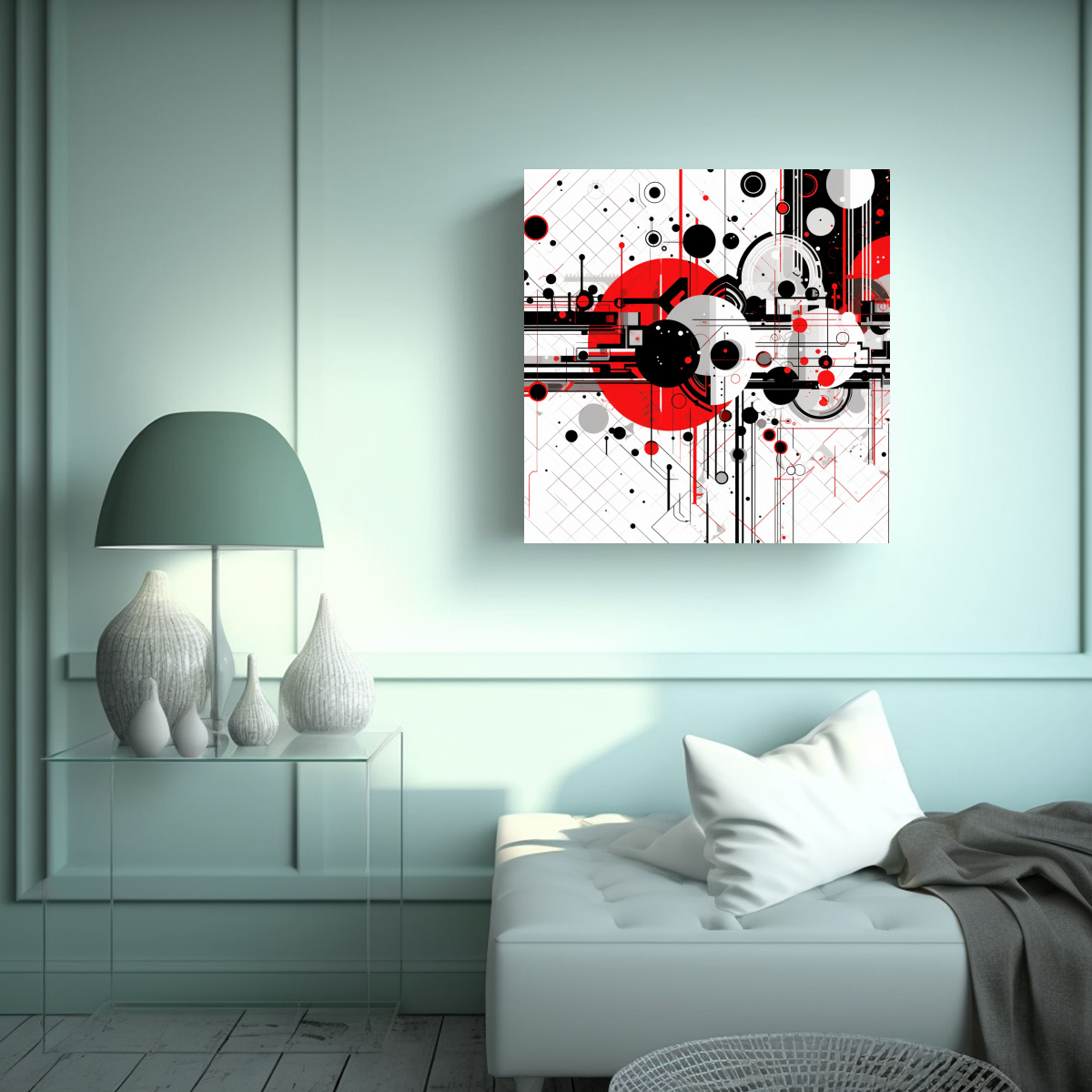 PINTURAS DECORATIVAS MINIMALISTAS CON TECNOLOGÍA 40X40 CM - 2