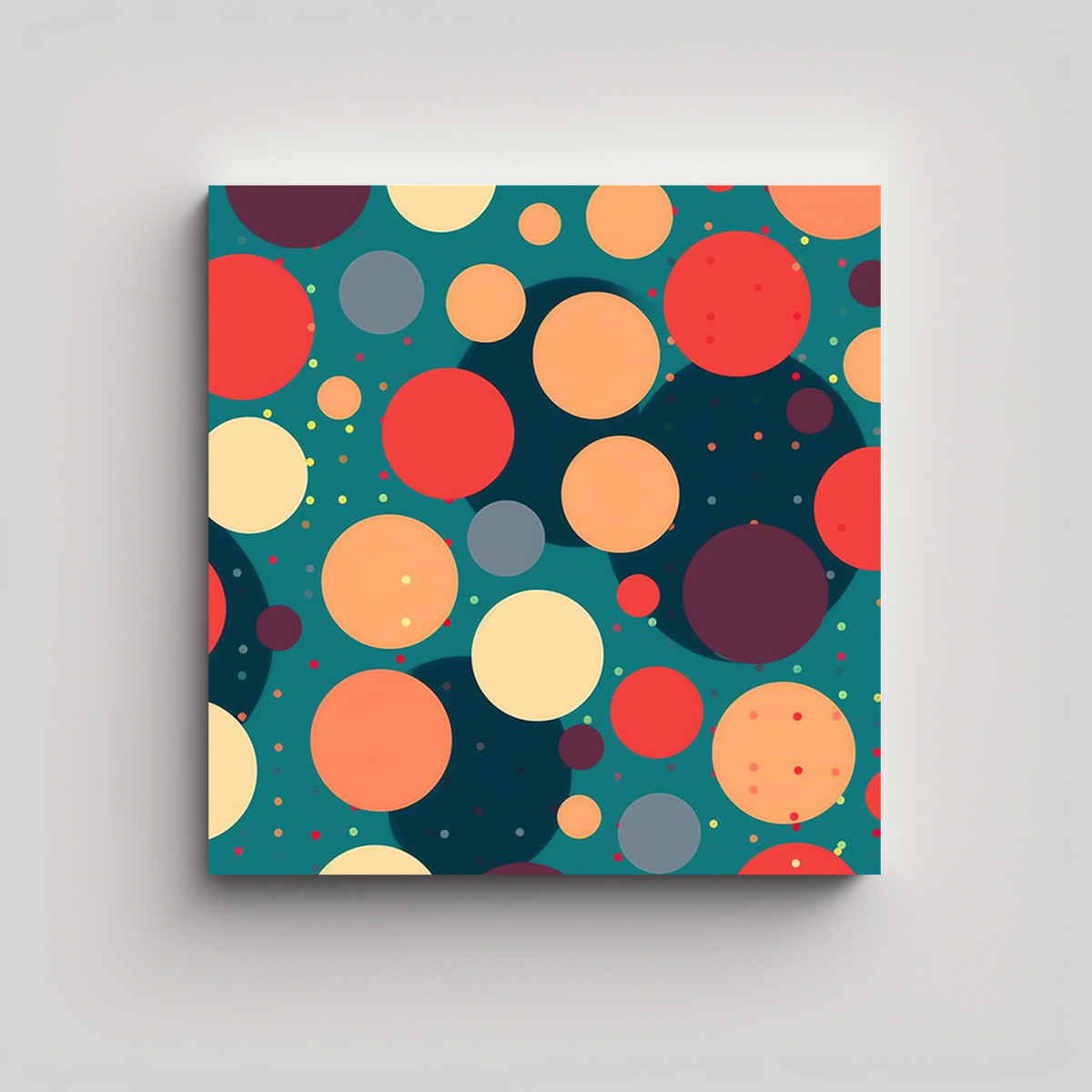 PATRÓN DE LUNARES CON EFECTO DEGRADADO PARA 70X70 CM - 1