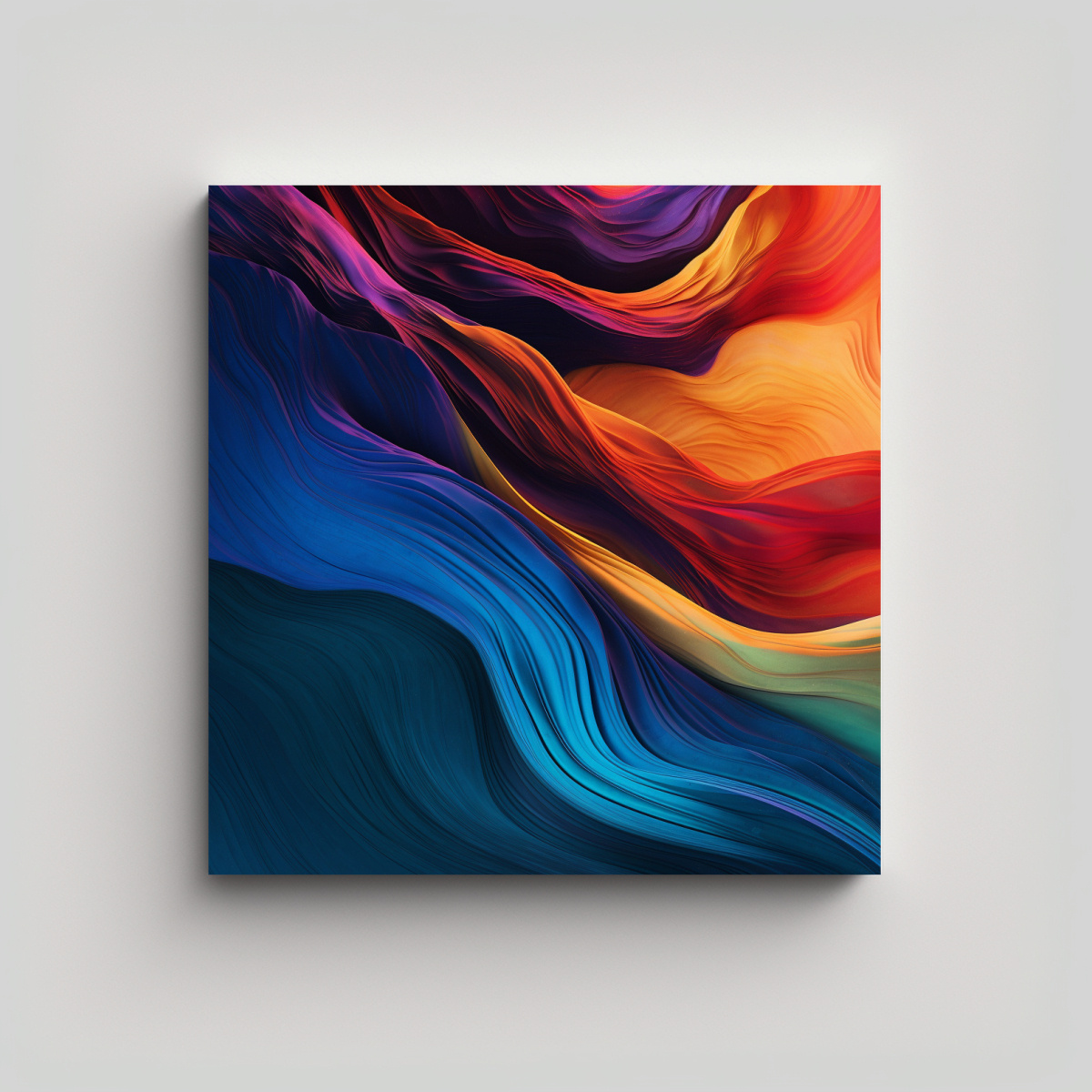 PINTURAS DECORATIVAS DE FLUJO DE COLORES CON 40X40 CM - 1