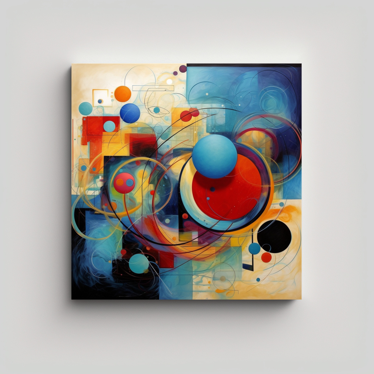 CUADROS DE ARTE ABSTRACTO PODEROSOS 40X40 CM - 1