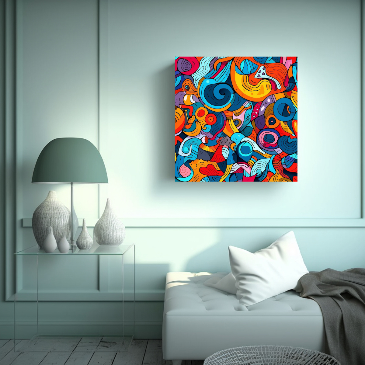PINTURAS DE PARED INSPIRADORAS CON PATRONES 70X70 CM - 2