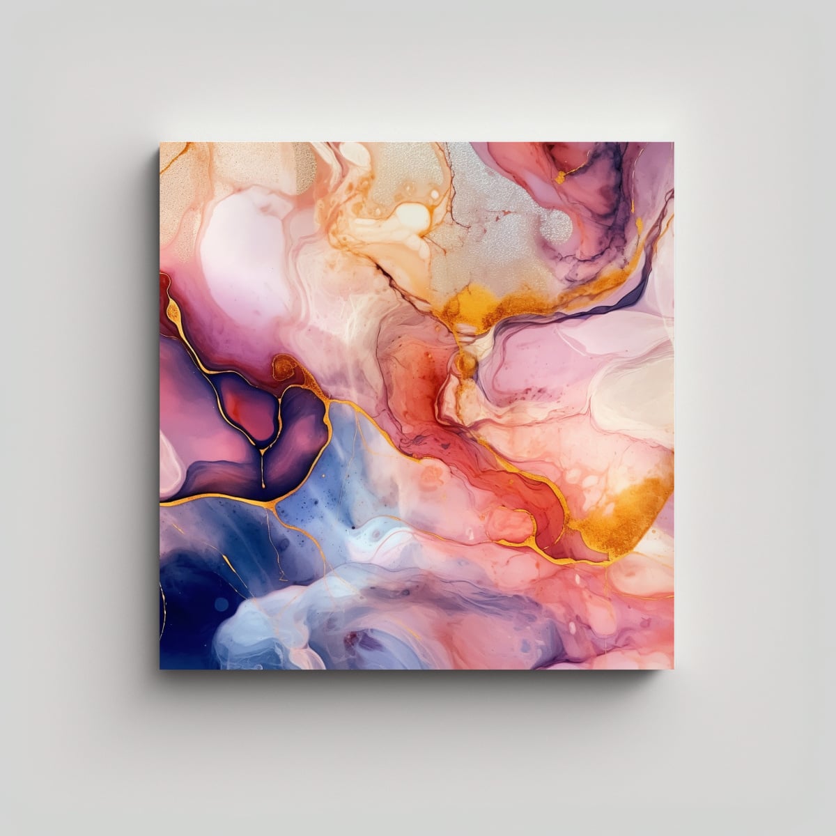 ARTE DE PARED IMPRESO MARBLE MODERNO, TEXTURA DE 40X40 CM - 1