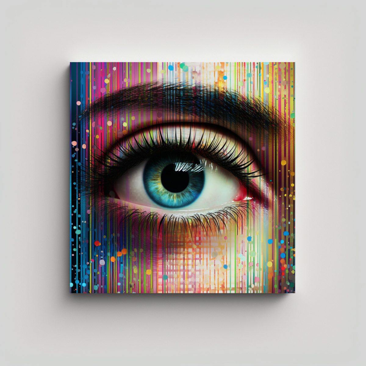 ESTILO ÓLEO EN LIENZO DE ESTILO ABSTRACTO LOCURA 50X50 CM - 1