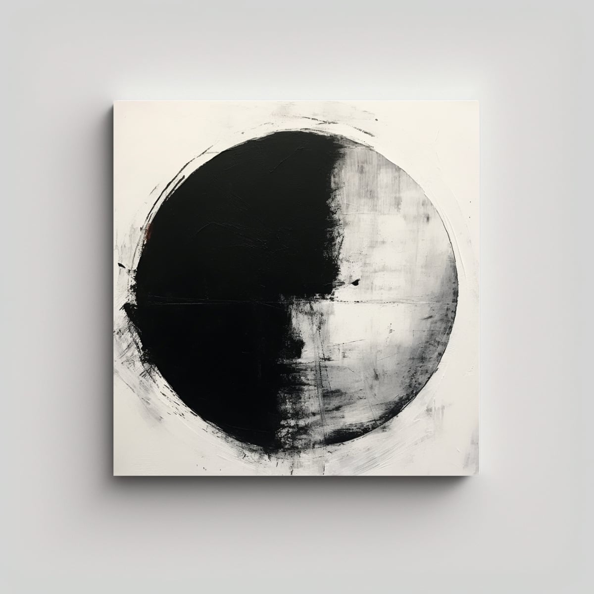 PINTURAS CONTEMPORÁNEAS EN BLANCO Y NEGRO 60X60 CM - 1