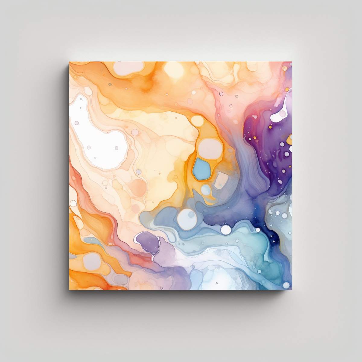 PINTURAS DECORATIVAS DE FIGURAS ABSTRACTAS EN 20X20 CM - 1