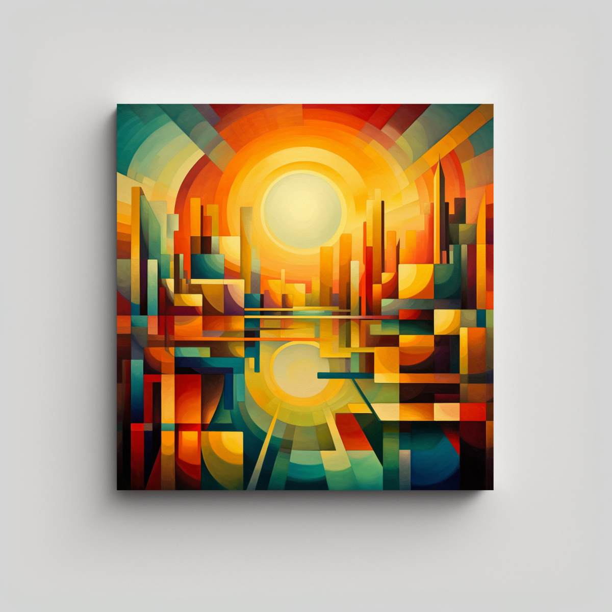 PINTURA DECORATIVA ARTE CONCEPTO: OBRA MAESTRA 50X50 CM - 1