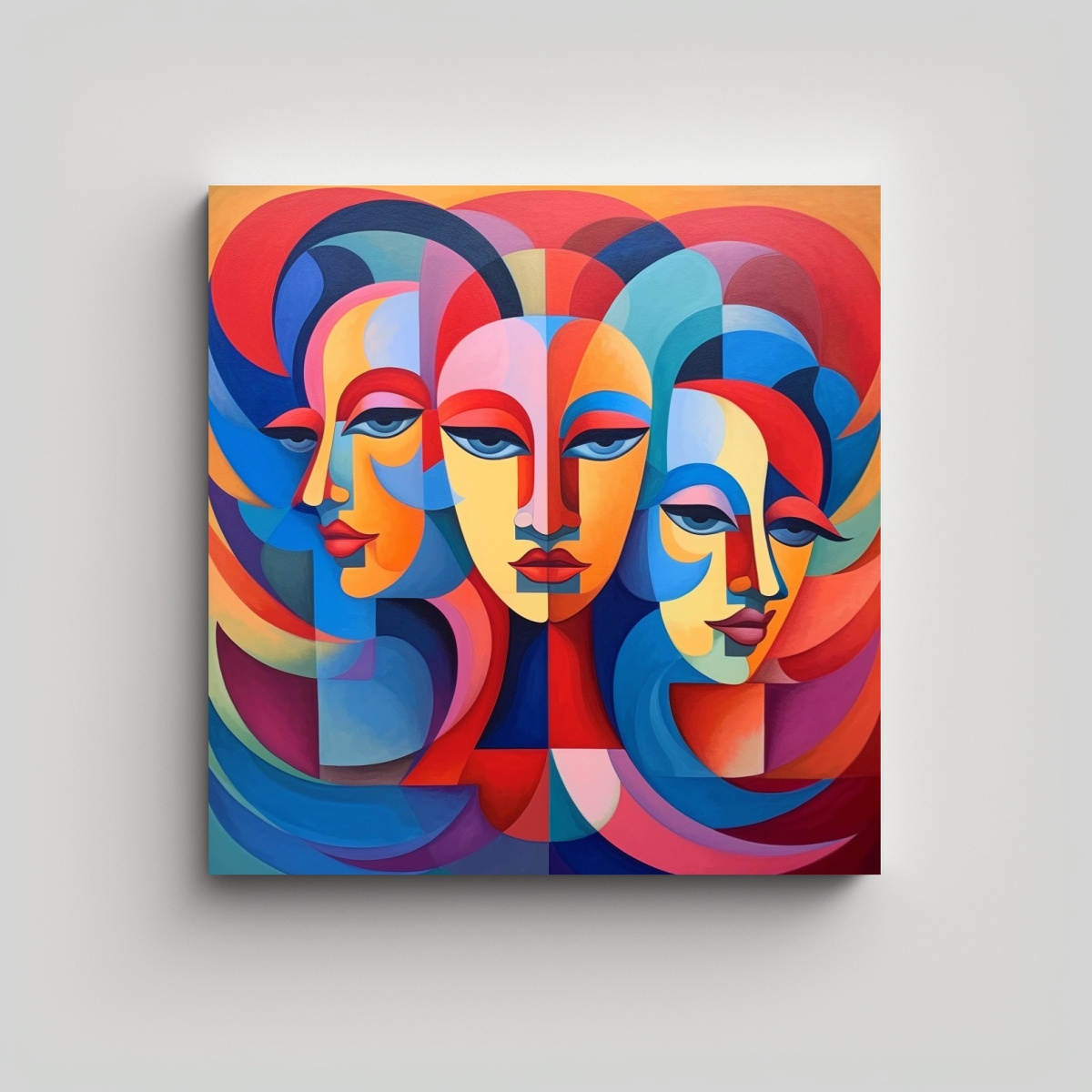 PINTURA TELA SUBLIMADA ESTRELLADOS MUJERES Y 80X80 CM - 1
