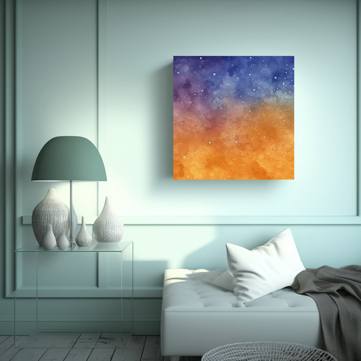 LIENZO DE TELA HERMOSO PARA CUARTO DE CUENTOS 40X40 CM - 2