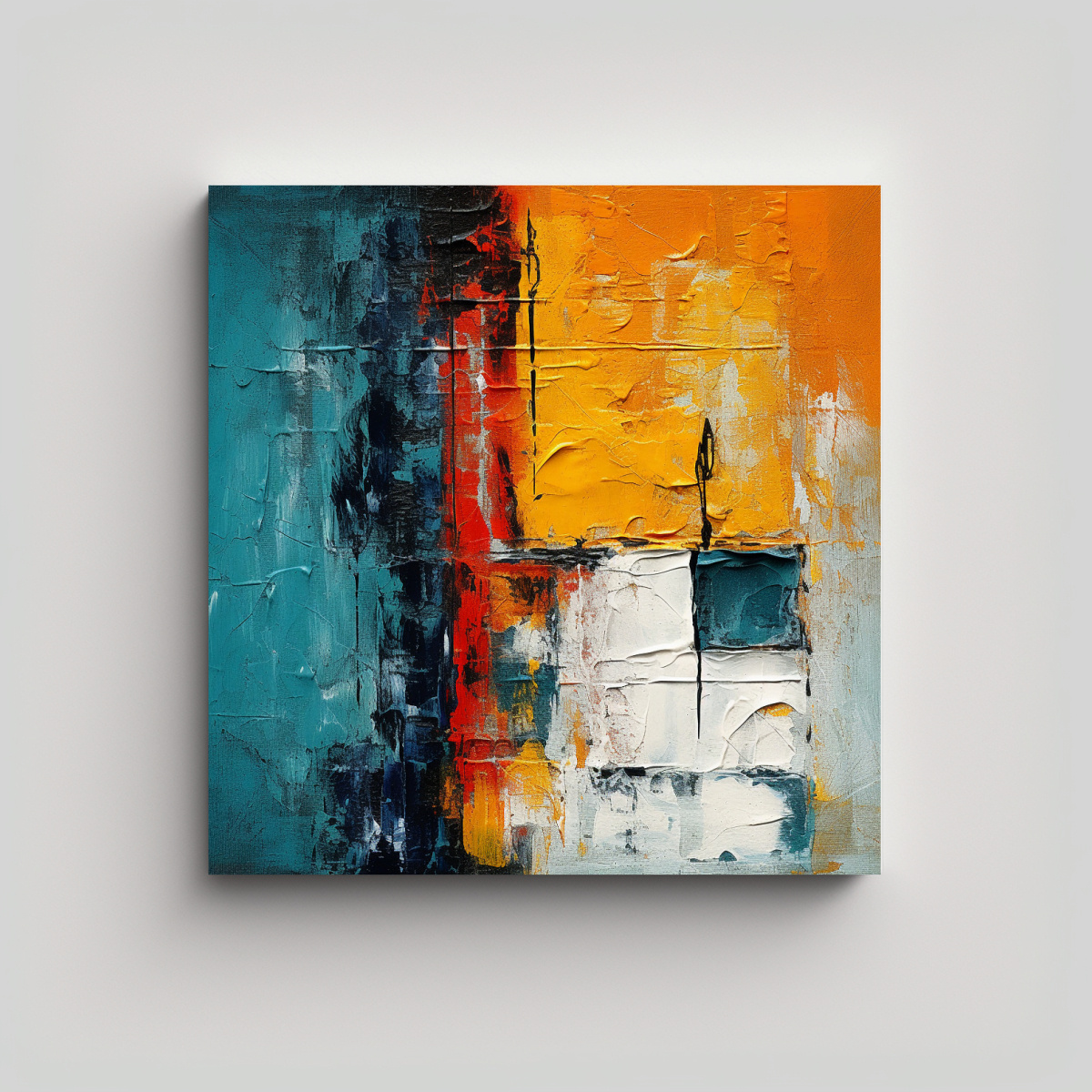 CUADRO DECORATIVO MINIMALISTA ABSTRACTO CON 30X30 CM - 1